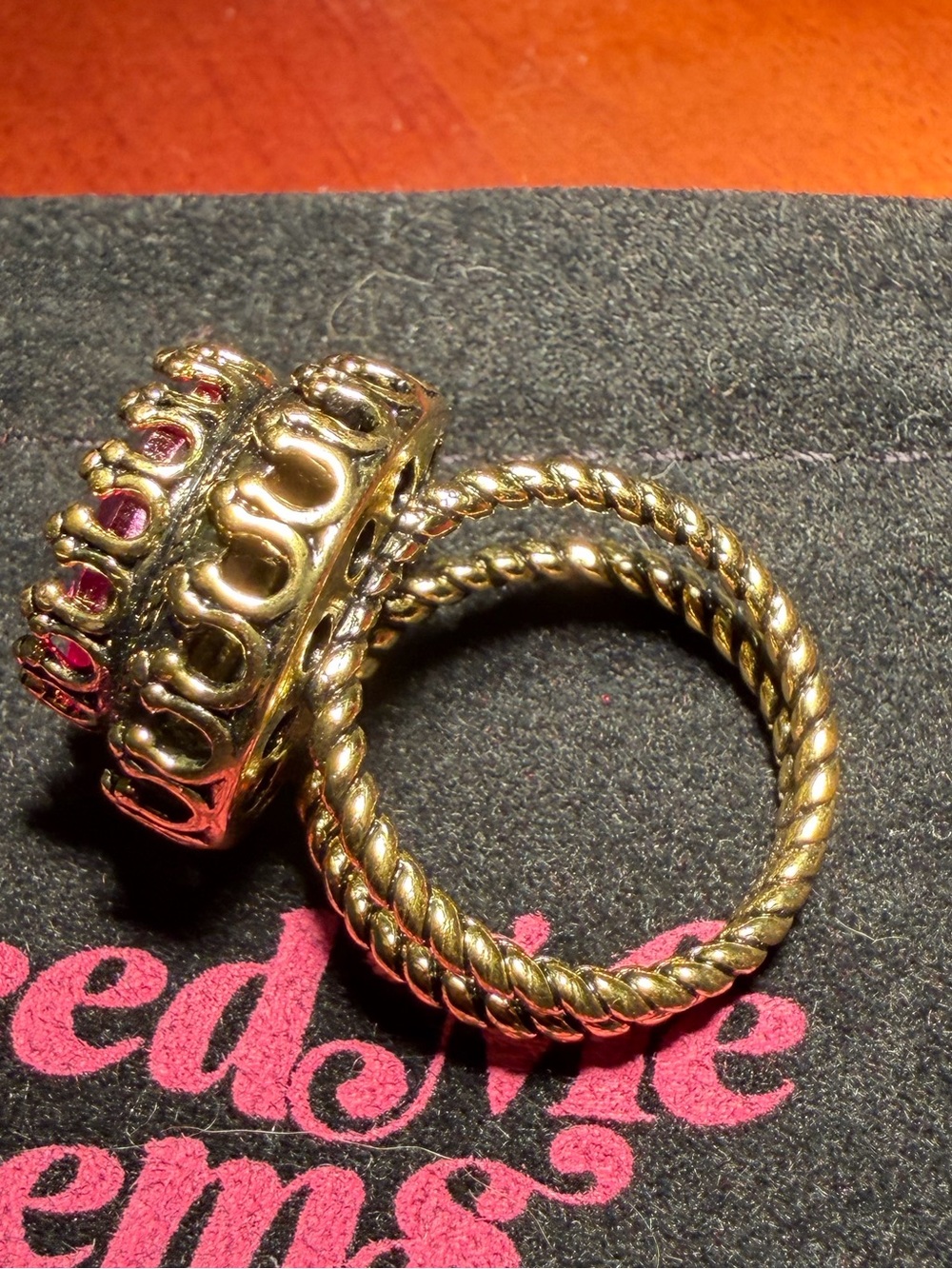 NEW Feed Me Gems Pink Queen Ring - Size 7 - Picture 4 of 11